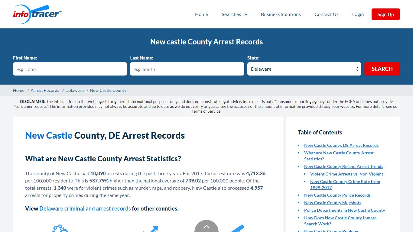 New Castle County, DE Arrests, Mugshots & Jail Records - InfoTracer