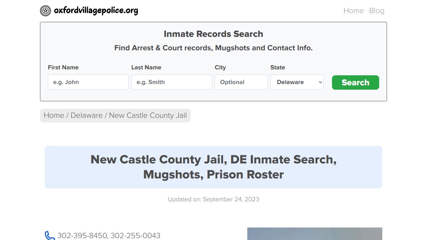 New Castle County Jail, DE Inmate Search, Mugshots, Prison Roster